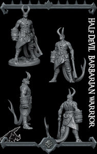 Half Devil Barbarian Warrior - Rocket Pig Wargaming D&D DnD