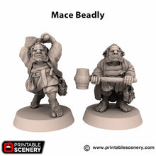 Load image into Gallery viewer, Mace Beadly - Rise of the Halflings - Printable Scenery Wargaming D&amp;D DnD 28mm 32mm 40mm 54mm