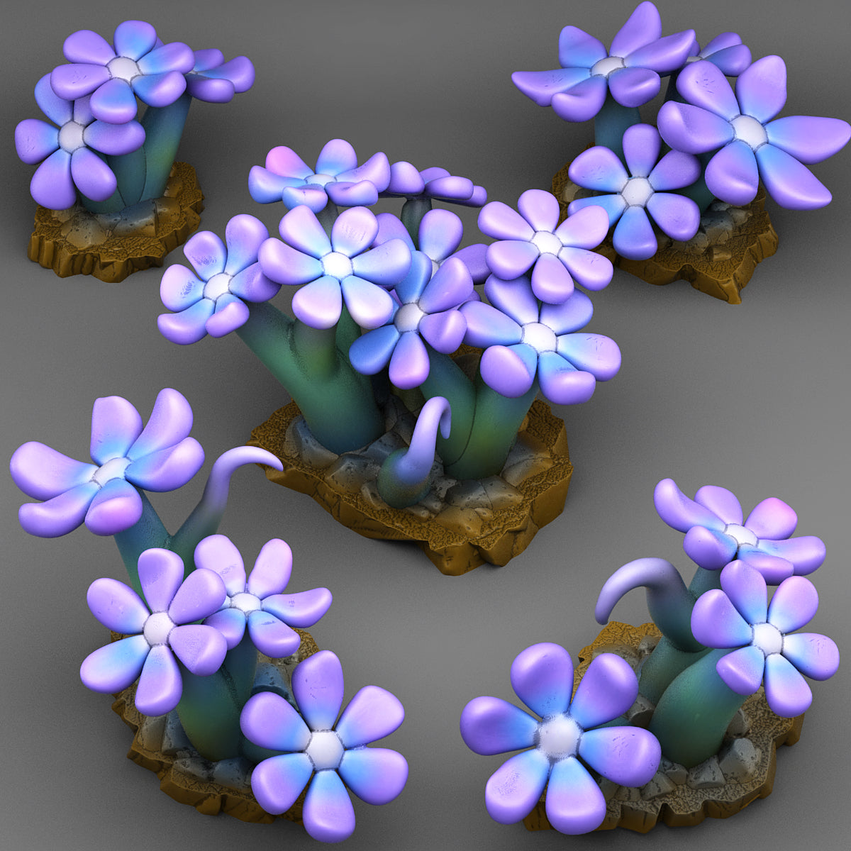 fantastic plants and rocks Magic Childish Flowers - Fantastic Plants and Rocks Vol. 3 - Print Your  Monsters