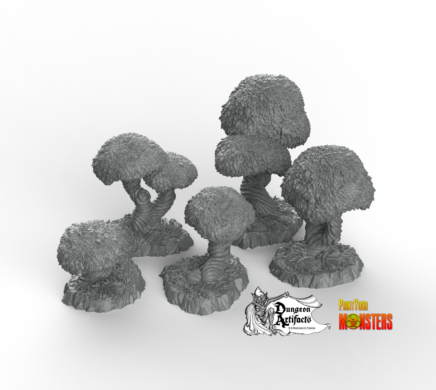 Majestic Enchanted Trees - Fantastic Plants and Rocks Vol. 2 - Print Your Monsters - Wargaming D&D DnD