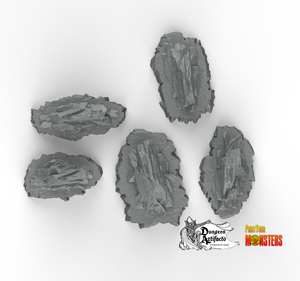 Maleficent Slates - Fantastic Plants and Rocks Vol. 2 - Print Your Monsters - Wargaming D&D DnD