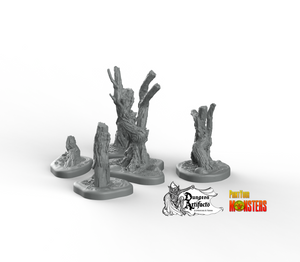 Marshy Dead Trees - Fantastic Plants and Rocks Vol. 2 - Print Your Monsters - Wargaming D&D DnD