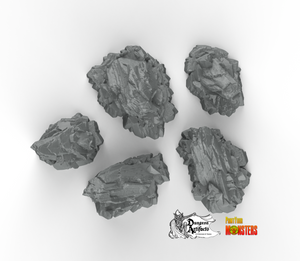 Martian Cliffs - Fantastic Plants and Rocks Vol. 2 - Print Your Monsters - Wargaming D&D DnD