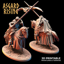 Load image into Gallery viewer, Medieval Heavy Cavalry Warband Set - Asgard Rising Miniatures - Wargaming D&amp;D DnD
