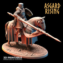 Load image into Gallery viewer, Medieval Heavy Cavalry Warband Set - Asgard Rising Miniatures - Wargaming D&amp;D DnD