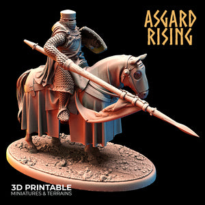 Medieval Heavy Cavalry Warband Set - Asgard Rising Miniatures - Wargaming D&D DnD
