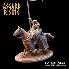 Load image into Gallery viewer, Medieval Heavy Cavalry Warband Set - Asgard Rising Miniatures - Wargaming D&amp;D DnD