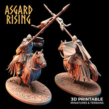 Load image into Gallery viewer, Medieval Heavy Cavalry Warband Set - Asgard Rising Miniatures - Wargaming D&amp;D DnD