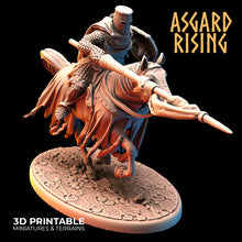 Load image into Gallery viewer, Medieval Heavy Cavalry Warband Set - Asgard Rising Miniatures - Wargaming D&amp;D DnD
