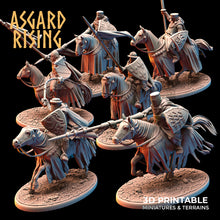 Load image into Gallery viewer, Medieval Heavy Cavalry Warband Set - Asgard Rising Miniatures - Wargaming D&amp;D DnD