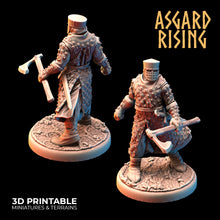 Load image into Gallery viewer, Medieval Knights Two-Handed Weapons Warband Modular Set - Asgard Rising Miniatures - Wargaming D&amp;D DnD