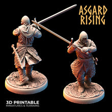 Load image into Gallery viewer, Medieval Knights Two-Handed Weapons Warband Modular Set - Asgard Rising Miniatures - Wargaming D&amp;D DnD