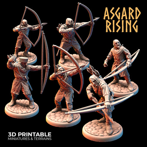 Medieval Bowmen Modular Set - Asgard Rising Miniatures - Wargaming D&D DnD