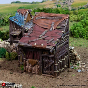 Medium Shanty - King and Country - Printable Scenery Terrain Wargaming D&D DnD 10mm 15mm 20mm 25mm 28mm 32mm 40mm 54mm