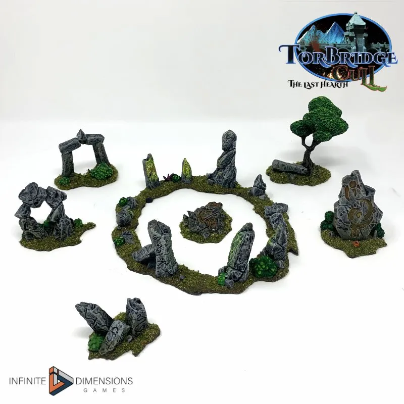 Menhirs of the Forest - Torbridge Cull - Infinite Dimensions Terrain Wargaming D&D DnD 15mm 20mm 25mm 28mm 32mm Painted options