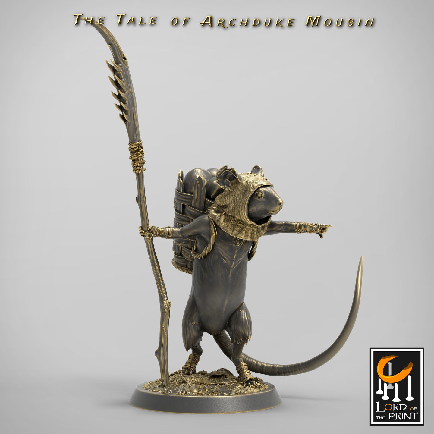 Mouse Farmer A - The Tale of Archduke Mousin - Lord of the Print - Wargaming D&D DnD