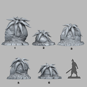 Mysterious Starfish Flowers - Fantastic Plants and Rocks Vol. 3 - Print Your Monsters - Wargaming D&D DnD