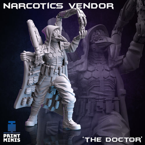 Narcotics Vendor - Night Market - Print Minis - Wargaming D&D DnD