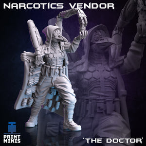 Narcotics Vendor - Night Market - Print Minis - Wargaming D&D DnD