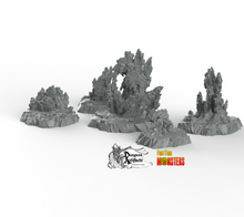 Load image into Gallery viewer, Neptunian Rocks - Fantastic Plants and Rocks Vol. 2 - Print Your Monsters - Wargaming D&amp;D DnD