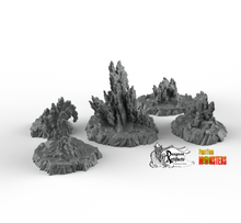 Load image into Gallery viewer, Neptunian Rocks - Fantastic Plants and Rocks Vol. 2 - Print Your Monsters - Wargaming D&amp;D DnD