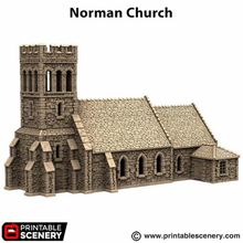 Load image into Gallery viewer, Norman Church - King and Country - Printable Scenery Terrain Wargaming D&amp;D DnD 10mm 15mm 20mm 25mm 28mm 32mm 40mm 54mm Painted options