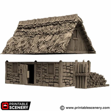 Load image into Gallery viewer, Norman Stone Barn - King and Country - Printable Scenery Terrain Wargaming D&amp;D DnD 10mm 15mm 20mm 25mm 28mm 32mm 40mm 54mm