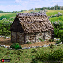 Load image into Gallery viewer, Norman Stone Barn - King and Country - Printable Scenery Terrain Wargaming D&amp;D DnD 10mm 15mm 20mm 25mm 28mm 32mm 40mm 54mm