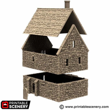 Load image into Gallery viewer, Norman Stone Manor - King and Country - Printable Scenery Terrain Wargaming D&amp;D DnD 10mm 15mm 20mm 25mm 28mm 32mm 40mm 54mm Painted options