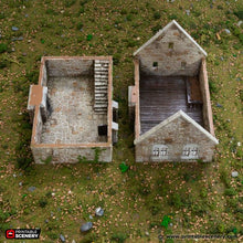 Load image into Gallery viewer, Norman Stone Manor - King and Country - Printable Scenery Terrain Wargaming D&amp;D DnD 10mm 15mm 20mm 25mm 28mm 32mm 40mm 54mm Painted options