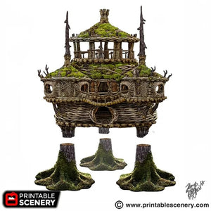 Palace of the Druids - Rise of the Halflings - Printable Scenery Terrain Wargaming D&D DnD
