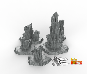Parasite Stalagmites - Fantastic Plants and Rocks Vol. 2 - Print Your Monsters - Wargaming D&D DnD
