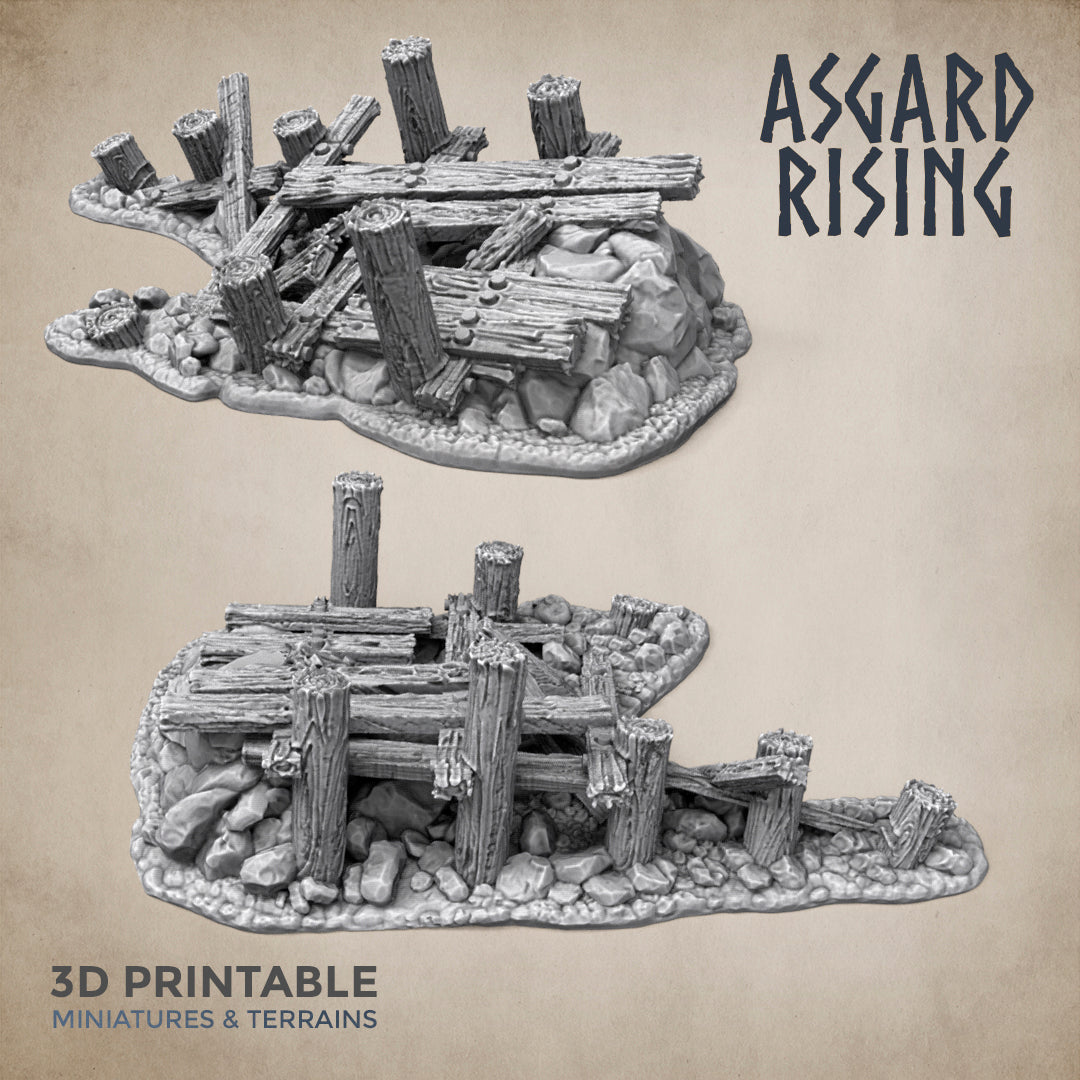 Ruined Pier - Asgard Rising Miniatures - Wargaming D&D DnD