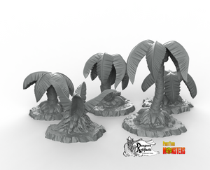 Pirates Palm Trees - Fantastic Plants and Rocks Vol. 2 - Print Your Monsters - Wargaming D&D DnD