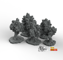 Load image into Gallery viewer, Pixel Trees - Fantastic Plants and Rocks Vol. 2 - Print Your Monsters - Wargaming D&amp;D DnD