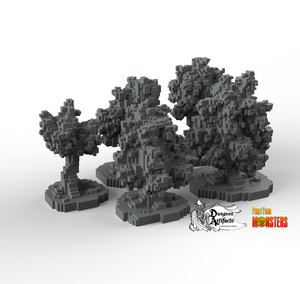 Pixel Trees - Fantastic Plants and Rocks Vol. 2 - Print Your Monsters - Wargaming D&D DnD