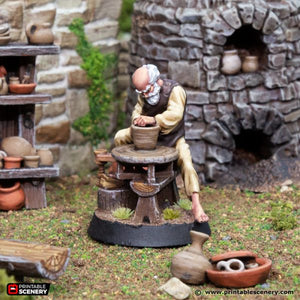 Potter - King and Country - Printable Scenery Wargaming D&D DnD 28mm 32mm 40mm 54mm