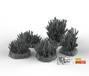 Prickly Tall Grass - Fantastic Plants and Rocks Vol. 2 - Print Your Monsters - Wargaming D&D DnD