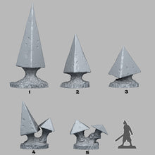 Load image into Gallery viewer, Pyramid Mushrooms - Fantastic Plants and Rocks Vol. 3 - Print Your Monsters - Wargaming D&amp;D DnD