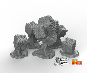 Red Queen's Trees - Fantastic Plants and Rocks Vol. 2 - Print Your Monsters - Wargaming D&D DnD