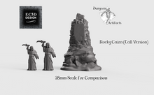 Load image into Gallery viewer, Rocky Cairn - 15mm 28mm 32mm Wilds of Wintertide Wargaming Terrain D&amp;D, DnD