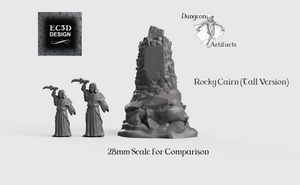 Rocky Cairn - 15mm 28mm 32mm Wilds of Wintertide Wargaming Terrain D&D, DnD