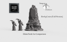 Load image into Gallery viewer, Rocky Cairn - 15mm 28mm 32mm Wilds of Wintertide Wargaming Terrain D&amp;D, DnD