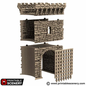 Royal Gate - King and Country - Printable Scenery Terrain Wargaming D&D DnD 10mm 15mm 20mm 25mm 28mm 32mm 40mm 54mm