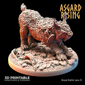 Royal Battle Lynx Pack - Asgard Rising - Wargaming D&D DnD