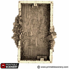 Load image into Gallery viewer, Ruined Country Manor - King and Country - Printable Scenery Terrain Wargaming D&amp;D DnD 10mm 15mm 20mm 25mm 28mm 32mm 40mm 54mm Painted options