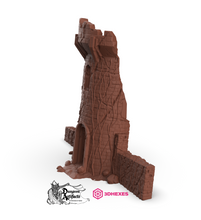 Load image into Gallery viewer, Ruined Swamp Tower - 3DHexes Wargaming Terrain D&amp;D DnD