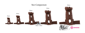 Ruined Swamp Tower - 3DHexes Wargaming Terrain D&D DnD
