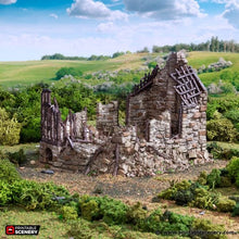 Load image into Gallery viewer, Ruined Barlyway Cottage - King and Country - Printable Scenery Terrain Wargaming D&amp;D DnD 10mm 15mm 20mm 25mm 28mm 32mm 40mm 54mm Painted options