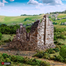 Load image into Gallery viewer, Ruined Barlyway Cottage - King and Country - Printable Scenery Terrain Wargaming D&amp;D DnD 10mm 15mm 20mm 25mm 28mm 32mm 40mm 54mm Painted options